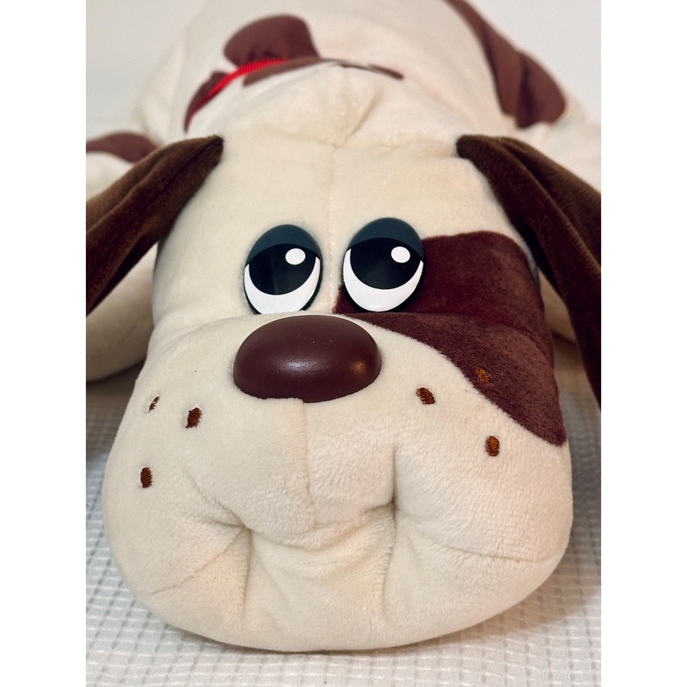 Pound Puppies Classic Plush Dog Cream Brown Spotted Retro Toy 38069 K'NEX UK Ltd